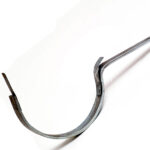 Horganyzott csatorna tartó vas, hajlított