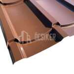 Hódfarkú cserepeslemez, barna, RAL 8017