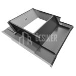 Kéményszegő, antracit MATT, RAL 7016 MATT, 51 cm x 38 cm