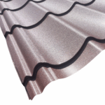 Szinuszhullámos cserepeslemez, barna MATT, RAL 8017 MATT (FIX TÁBLA)