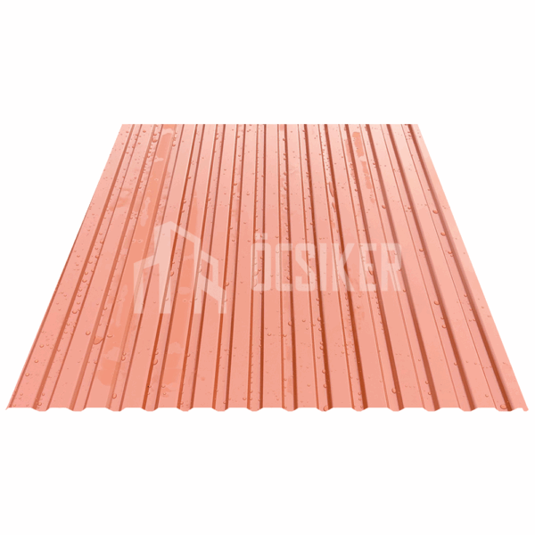 T14 trapézlemez, téglavörös, RAL 8004