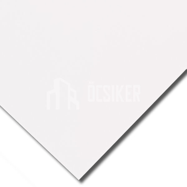 Síklemez, fehér, RAL9002, 1,25m x 2 m