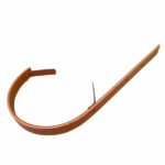 Egyenes szárú csatorna tartó vas, RAL8004 Téglavörös