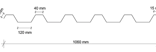 T35 trapézlemez, barna MATT, RAL 8017 MATT
